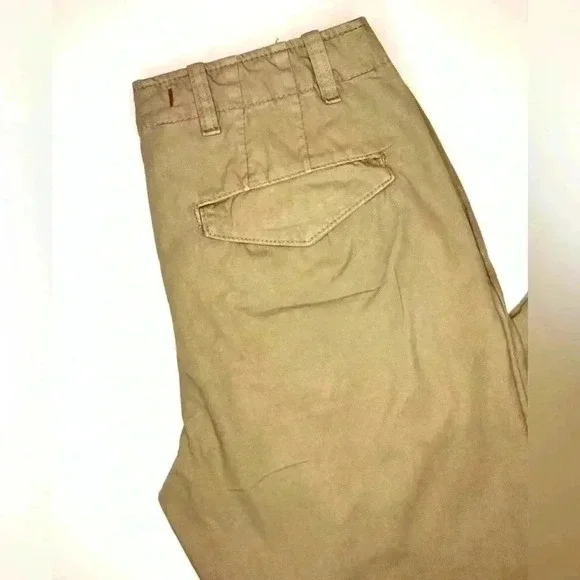 Zara Womens Low Rise Khaki Chino Pants Size - 2 - Picture 8 of 8